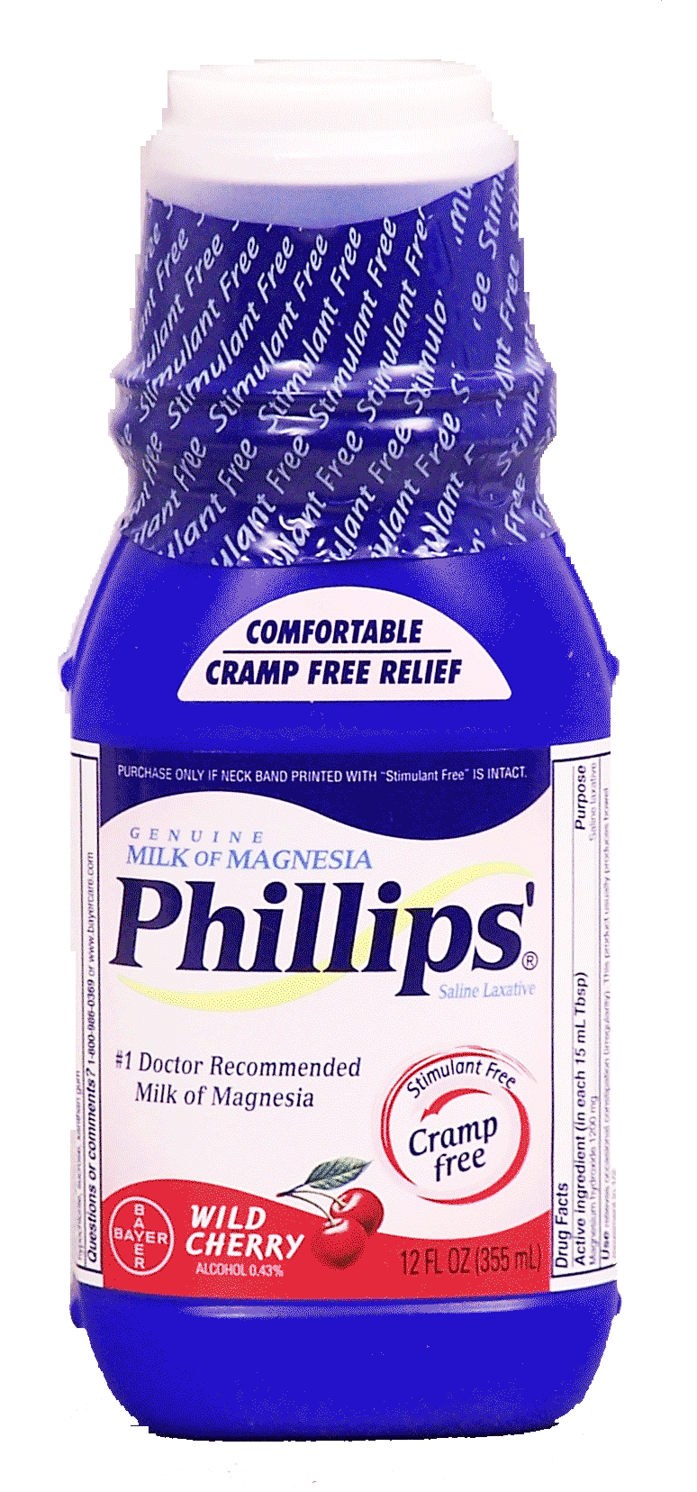 Phillips  milk of magnesia wild cherry flavored, stimulant & cramp free Full-Size Picture